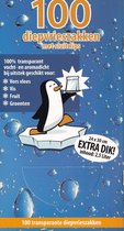100 diepvrieszakken - 2,5 liter - 24 x 30 cm extra dik