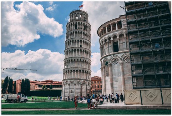 Poster – Toren van Pisa - Italië - 90x60cm Foto op Posterpapier