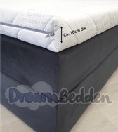 Topper Deluxe 130x200 HR60 Koudschuim ca. 10 cm dik Cooltouch hoes