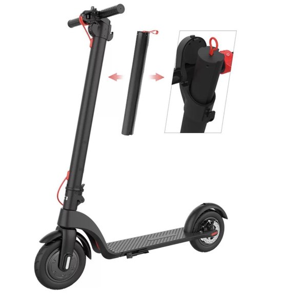 X7 - Elektrische step/E- Scooter met uitneembare accu - Zwart | bol.com