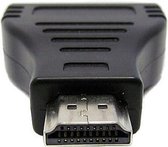 HP 691227-001 changeur de genre de câble HDMI DVI-D Noir