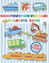 Construction Vehicles Coloring Book