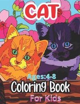 Cat Ages: 4-8 Coloring Book For Kids