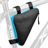 Fiets Frame tas - Zadeltas Racefiets - Fietstas Enkele - Telefoonhouder Fiets - Stuurtas Fiets - Zadeltas - Driehoek Opberghoes - Zadeltas Mountainbike - Waterproof - Blauw