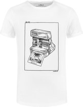 Collect The Label - Polaroid T-shirt - Wit - Unisex - XXL