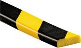 Knuffi stootrand type F vlakprofiel lengte 5 m Geel, zwart