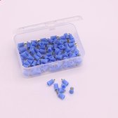 Lashes & More - Polijst cup - polijstkop - Opschroefbare polijstkoppen voor Nr.1 Tandenpolijster - 100 stuks - Blauw - disposable