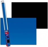 Aquarium achterwand poster | Blauw - Zwart (150x60cm)