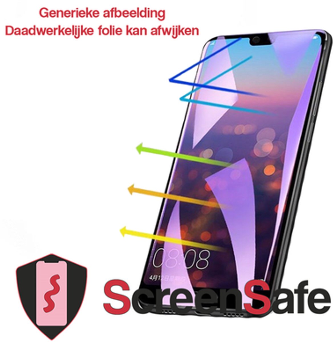 ScreenSafe High Definition Hydrogel screenprotector Doogee S95 Pro Slagvast / Anti-Blue (AAA)
