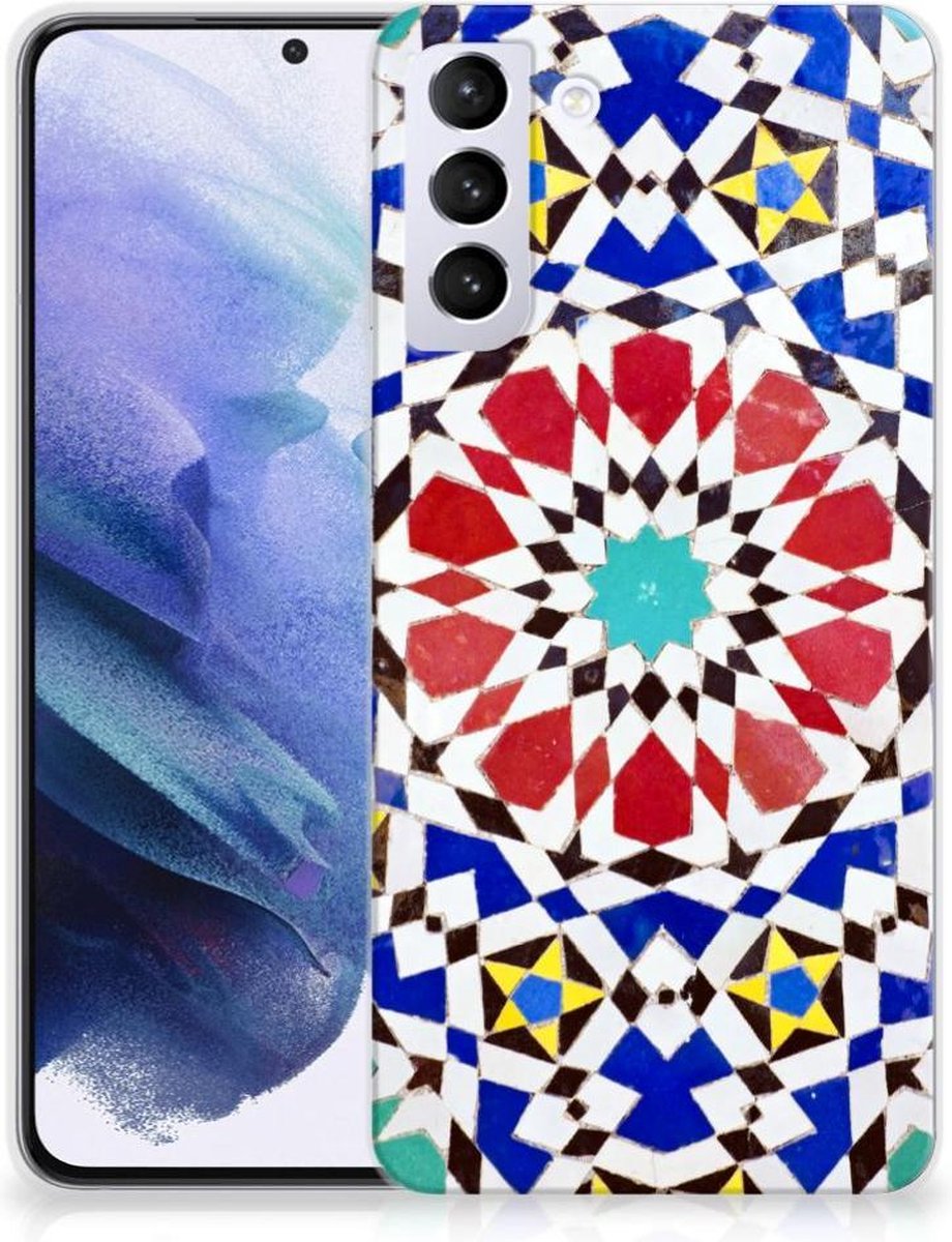 Samsung Galaxy S21 Plus TPU Siliconen Hoesje Mozaïek