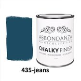 Abbondanza krijtverf kleur: Jeans / Chalkpaint 1L | Abbondanza krijtverf is perfect voor het verven van meubels, muren en accessoires