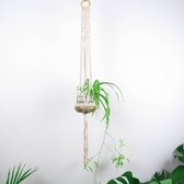 Plantenhanger - 100 cm - Katoen - Plantenpot - Hangpot - Hangende bloempot - Plantenhanger macrame - Plantenhanger binnen - Hangpotten - Plantenhangers