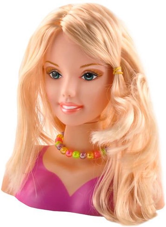 Barbie Stylingshoofd met make-up set - stylist speelgoed kapper -  kapperszaak meisjes... | bol.com