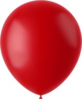 Folat - Gemar ballonnen Ruby Red Mat 33 cm - 50 stuks