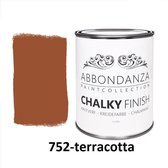 Abbondanza krijtverf Terracotta 752 / Chalkpaint 1L | Abbondanza krijtverf is perfect voor het verven van meubels, muren en accessoires