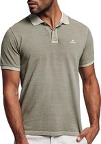 Gant Gant Sunfaded Pique Rugger Poloshirt - Mannen - donkergroen