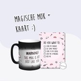 Liefs Jansje | Grappig Cadeau | Grappige Mok | Warmte Mok | Magic Mok + Kaart (met envelop en sluitsticker)