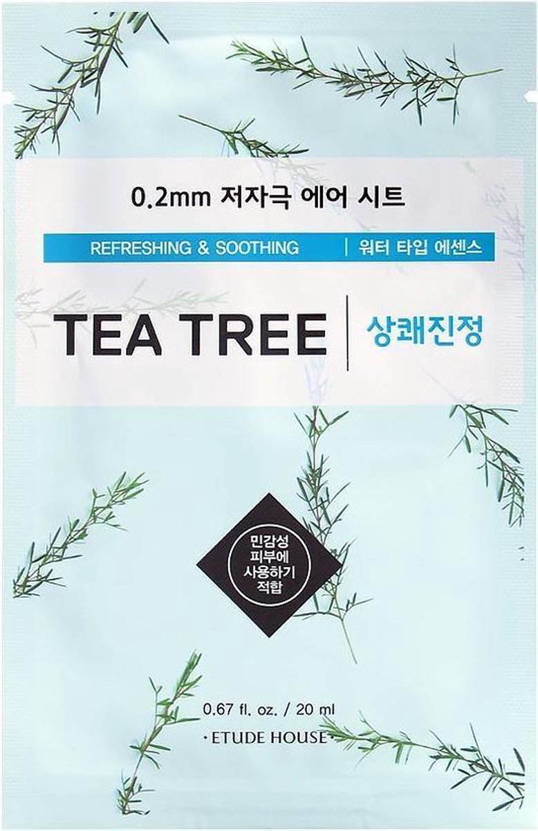 Etude House 0.2mm Therapy Air Mask Tea Tree - Korean Skincare - ETUDE HOUSE