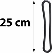 10x Tir rubber-25 cm-Spanrubber-Dekzeilrubber-Aanhangwagenrubber-Spanelastiek-trailer-Aanhangwagen.