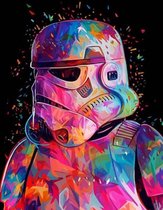 Peinture par numéro adultes - Peinture à numéros adultes - Star Wars - Stormtrooper - Toile - 2.0 Products