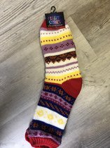 Fleece socks - Huissokken Geel maat 43-46