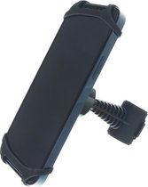 Telefoonhouder voor Scooter - Motor - MANOS LIBRES - MODEL E - Windscherm Bevestiging - Universeel - Zwart - Piaggio - Vespa - Zip