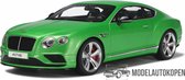 Bentley Continental GT V8S Coupé (Groen) (30cm) 1/18 GT Spirit - Modelauto - Schaalmodel - Modelauto - Miniatuurauto - Miniatuur autos