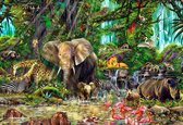 African Wildlife - Diamond Painting - 15x20cm - Complete Set - Inclusief Tools