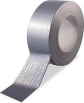 2 x Klus & Reparatie Tape | Duct Tape | Duck Tape |Multi Purpose Tape | Waterproof |Zilver Tape | 50 mm x 50m / Waterdichte textieltape