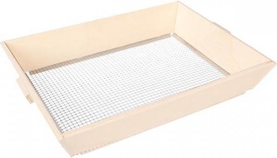 Perel Zeef, rechthoekig, 2 x 32 cm, vierkante mazen 6 x 6 mm, ideaal voor zand, compost, potgrond en stekgrond van Perel — afbeelding 2