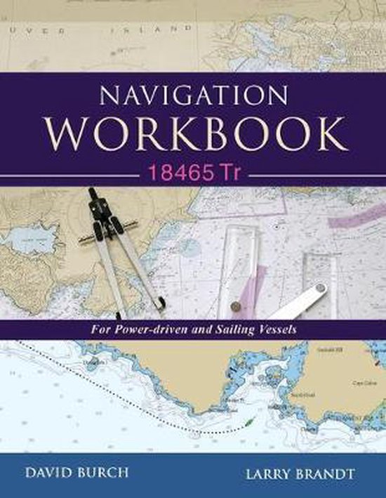Navigatie Werkboek 18465 Tr voor motor- en zeilvaart. Met een passer en linialen op een kaart.