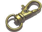 sleutelhanger 30 mm bronskleurig, 5 st