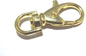 Sleutelhanger 35 mm goudkleurig, 5 st