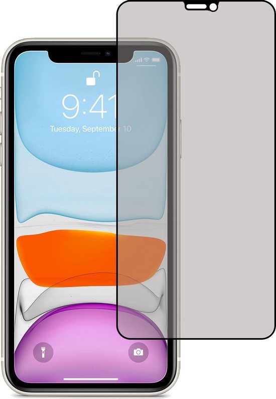 iPhone 11 Screenprotector Privacy Glas Gehard Full Cover 3D iPhone 11