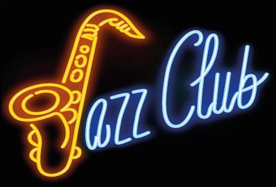 Assiette murale - Jazz Club Neon Look
