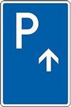Parkeerbord met pijl
