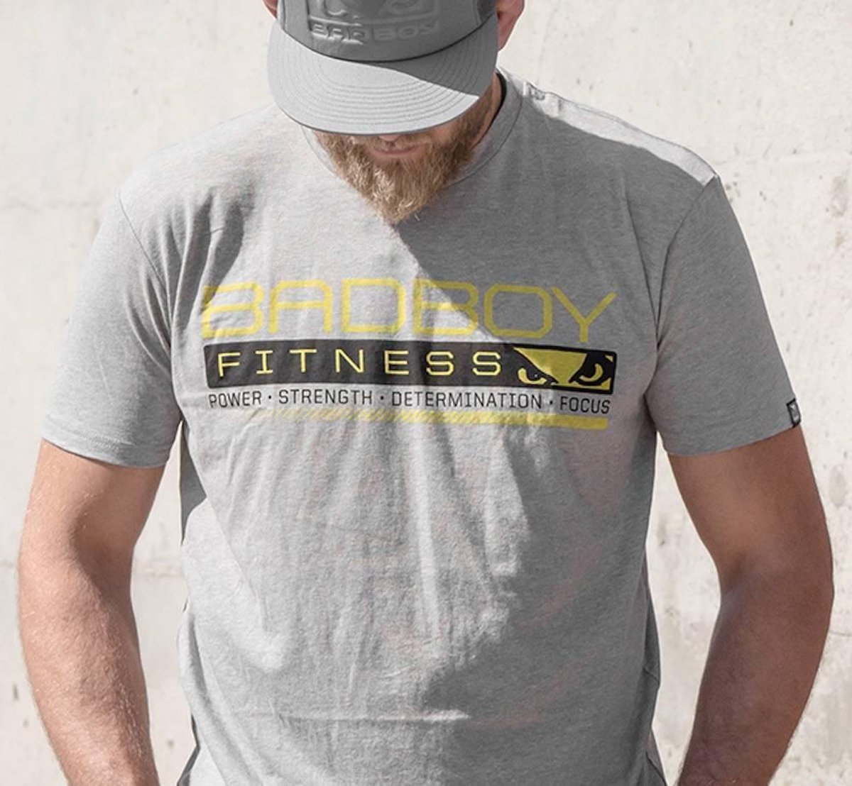 Bad Boy Grind T-shirt Grijs Fitnesskleding