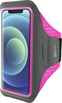 Mobiparts Comfort Fit Sport Armband Apple iPhone 12 Mini Neon Pink