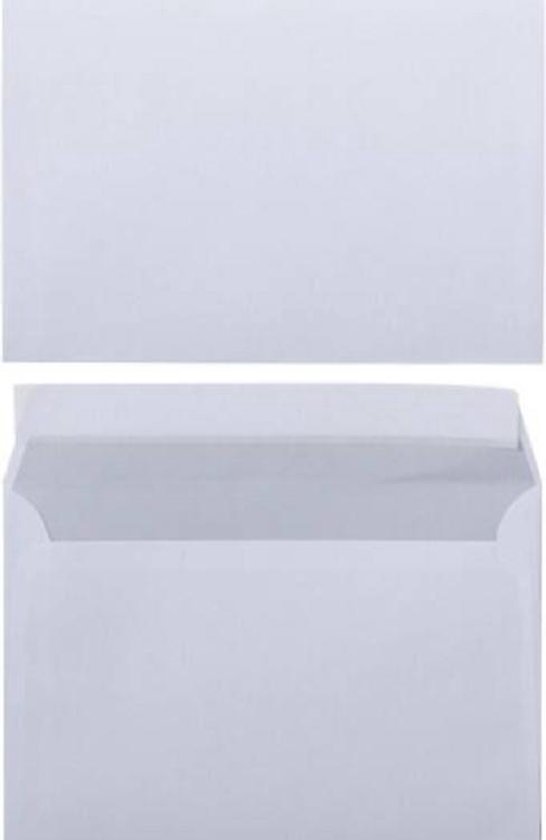 Enveloppes A6 blanches - 114 x 162 mm -100 pièces - Autocollantes avec  bande adhésive