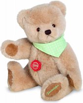 Hermann Teddy Kuschelbär 28 cm (grünes Tuch)  -  inkl. indiv. Stickung