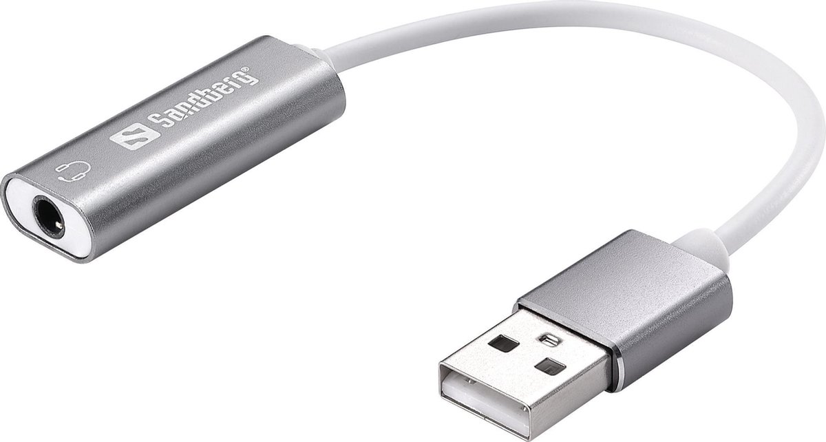 Sandberg Headset USB converter, convert 4 polige 3.5 mm jack naar USB