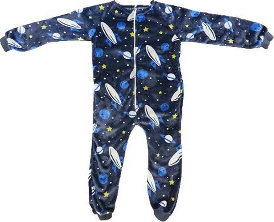 Centrum Uitgraving hart Onesie / Pyjama / Pyjamapak ruimte - Multicolor - Polyester - Maat 105 -  jongens -... | bol.com