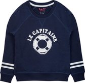 La V Le capitaine sweatshirt donkerblauw 128-134