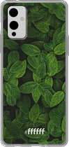 6F hoesje - geschikt voor OnePlus 9 -  Transparant TPU Case - Jungle Greens #ffffff