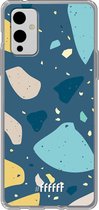 6F hoesje - geschikt voor OnePlus 9 -  Transparant TPU Case - Terrazzo N°7 #ffffff