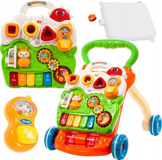 Speels tussen bezig Baby Walker - Loopwagen - Speelgoed - Looptrainer - Met muziek | bol.com