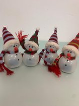 4 sneeuwpoppen met LED