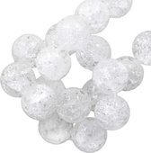Bergkristal Kwarts Crackle Kralen (14 mm) 25 Stuks