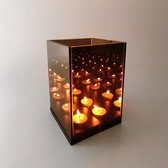 Infinity Light 4 Cube -- Glas - Kaarsjes