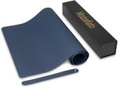 Mozzafiato Professionele Bureauonderlegger - Bureaumat - Desk Mat in Giftbox - 80 x 40 cm - Cadeautip - Blauw